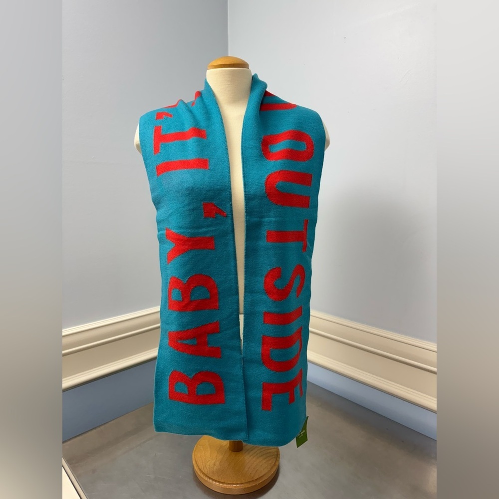 Kate Spade ‘Baby it’s cold Outside’ wool Scarf